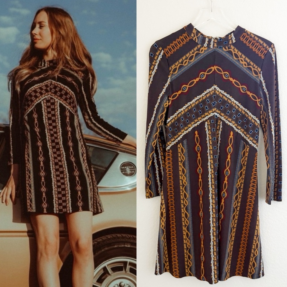 Free People Stella Multicolor Long Sleeve Dress - Picture 8 of 8